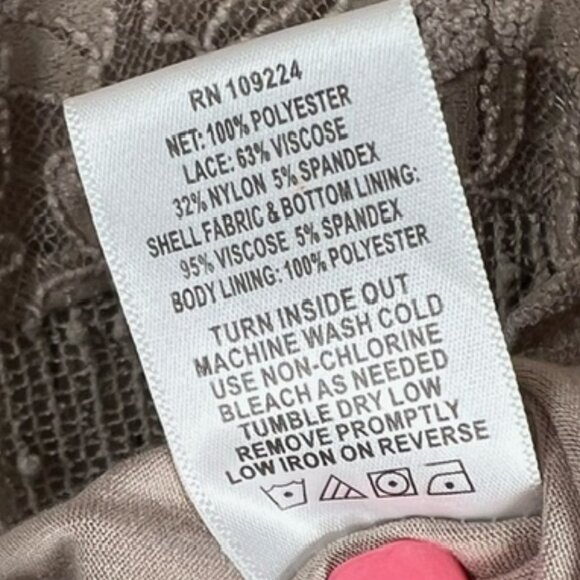 Indigo Soul Women's Layered Tunic w/Lace & Sequin Detail, long Sheer Sleeves 3XL - Picture 6 of 6